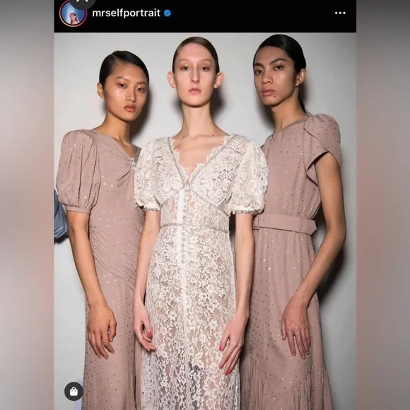 Self-Portrait Camellia Dress Size 2 In Excellent Condition - Picture 6 of 9